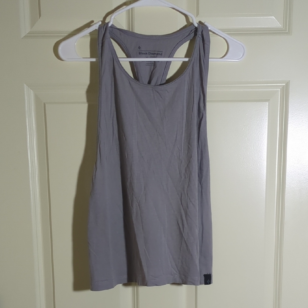 Black Diamond Gray Sleeveless Tank Top